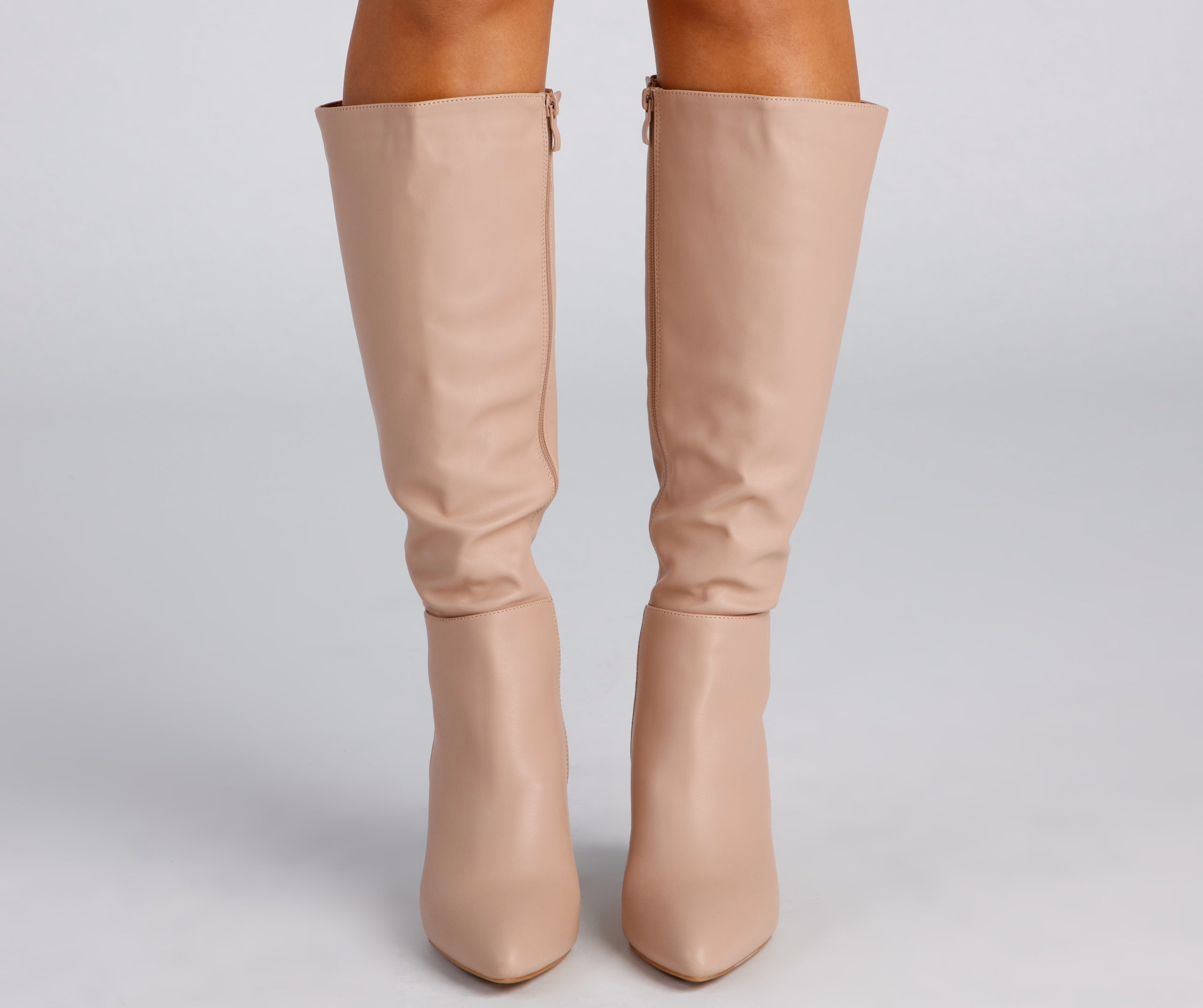 Sleek And Trendy Below-The-Knee Boots