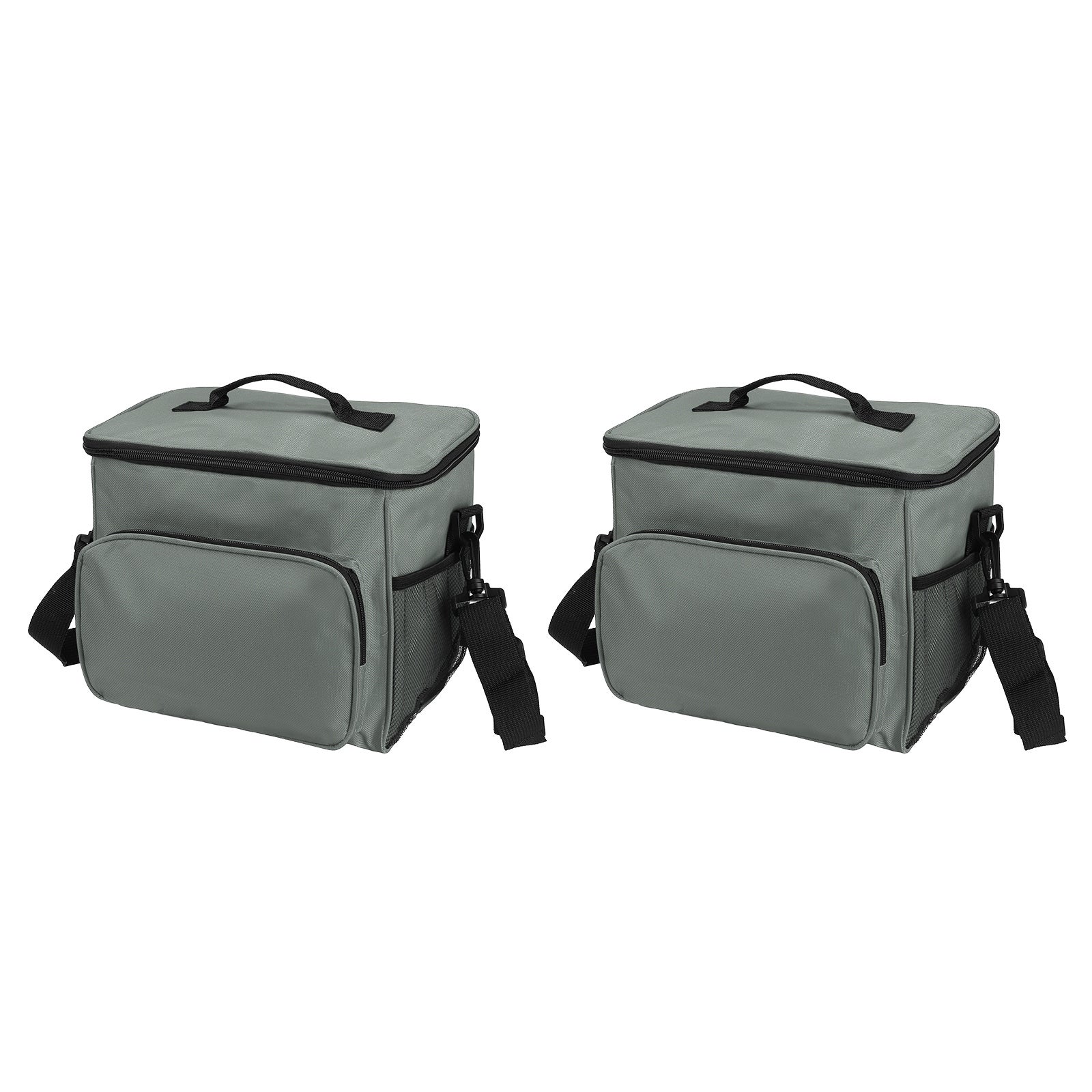 2 Pcs Lunch Box for Women/Men， Insulated Lunch Bag， 9.4x6.7x10.2 Inch