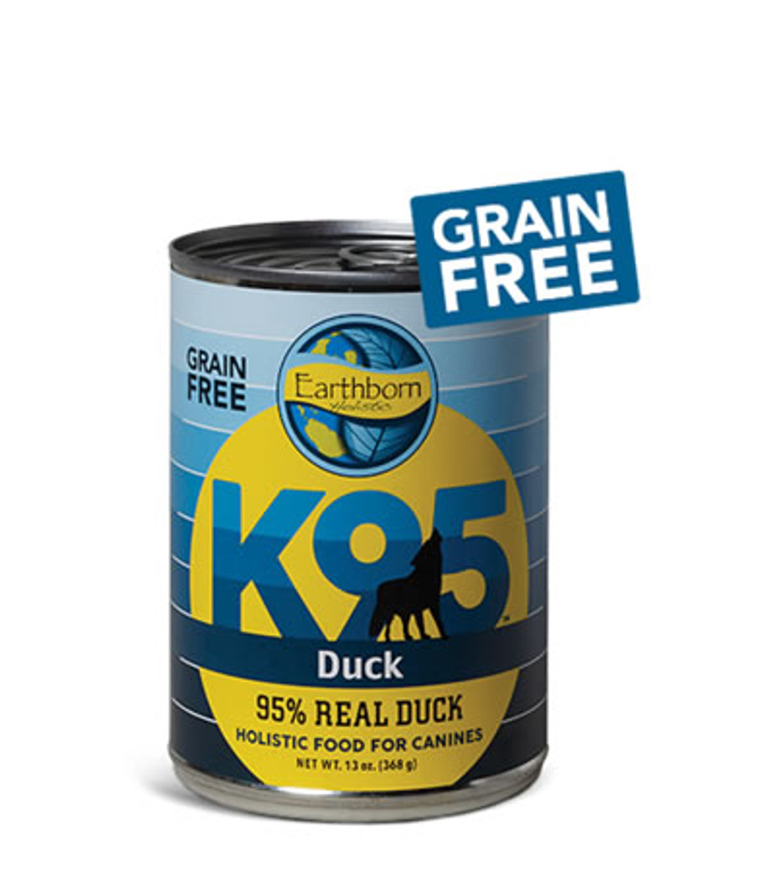 Earthborn K95 Grain Free Duck Canned Dog Food 13 Oz