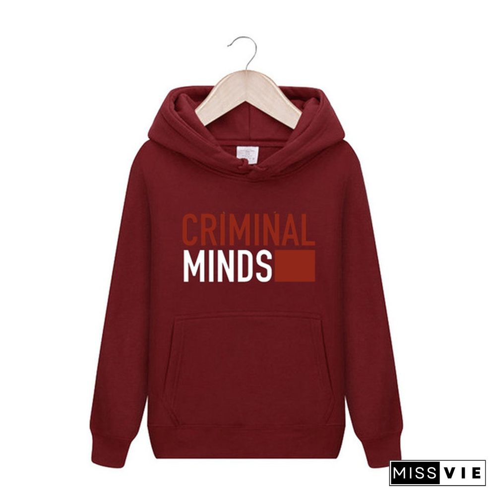 American Tv Show Criminal Minds Hoodies Men Women Casual Long Sleeve Pullover Sweatshirt Tops