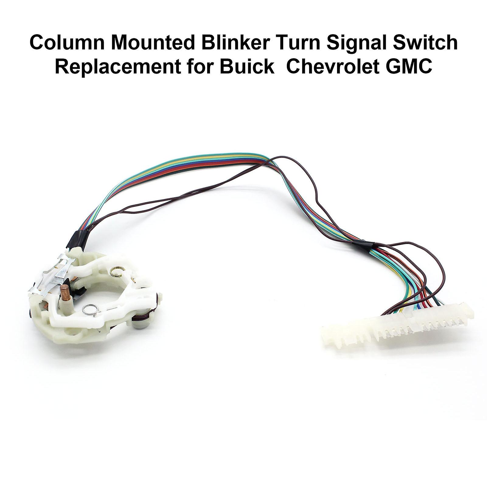 Multicolor Column Mounted Blinker Turn Signal Switch Replacement For Buick Chevrolet Gmc