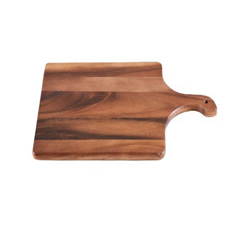 Acacia wood cutting / charcuterie Square Board with Handle - 12