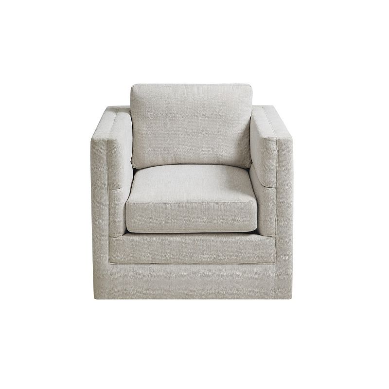 Martha Stewart Osborne Upholstered 360 Degree Swivel Accent Chair