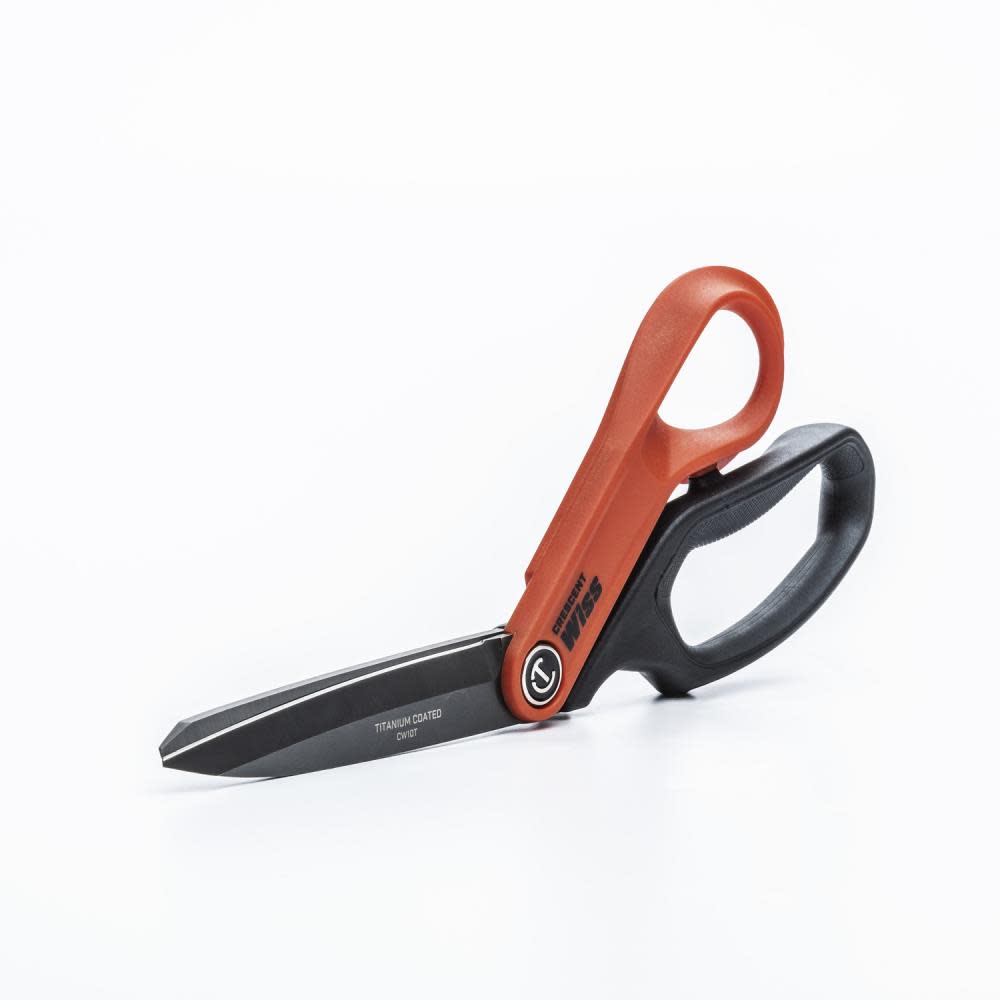 10 Tradesman Shears Offset Right Hand Titanium Coated