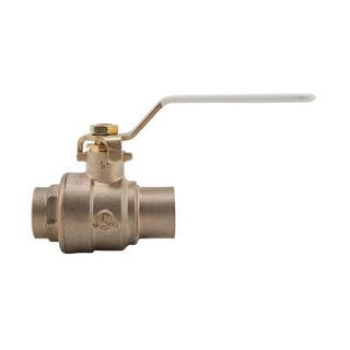 Watts 12 in. x 1.75 in. Brass Sweat x Sweat Full Port Solder Ball Valve 12 LFFBVS-3C