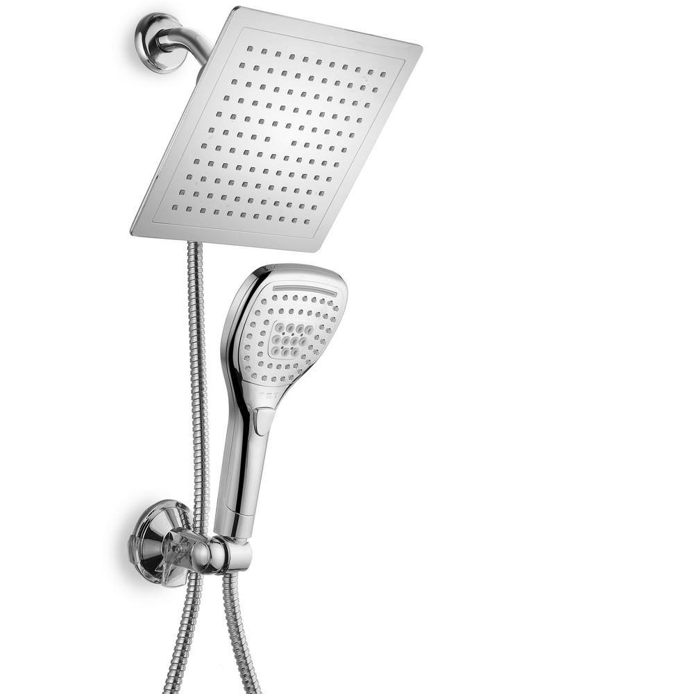 Dream Spa 5-spray 9 in. Dual Shower Head and Handheld Shower Head with Waterfall in Chrome 21684