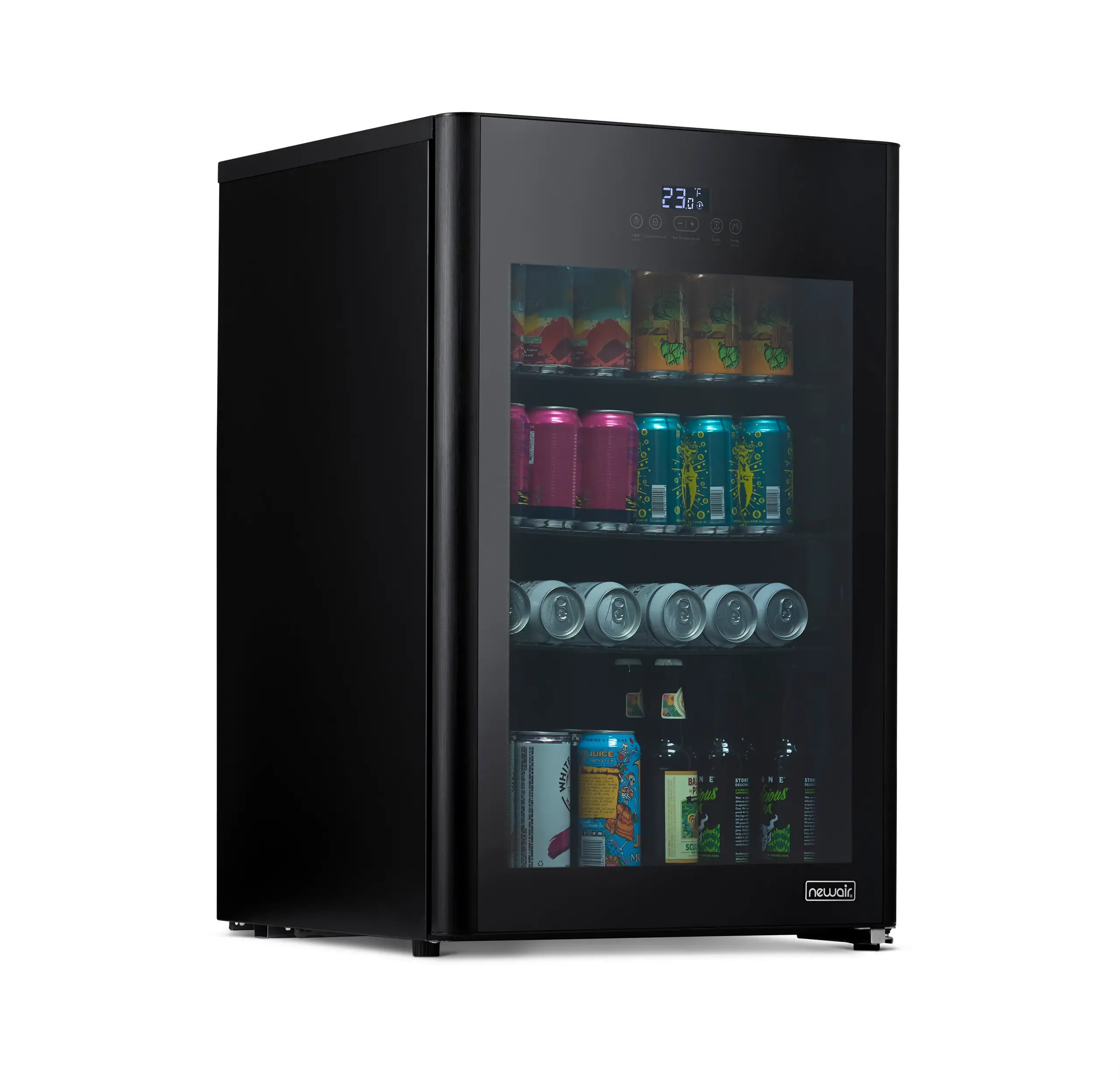 NewAir 125 Can Mini Fridge for Beverages - Black