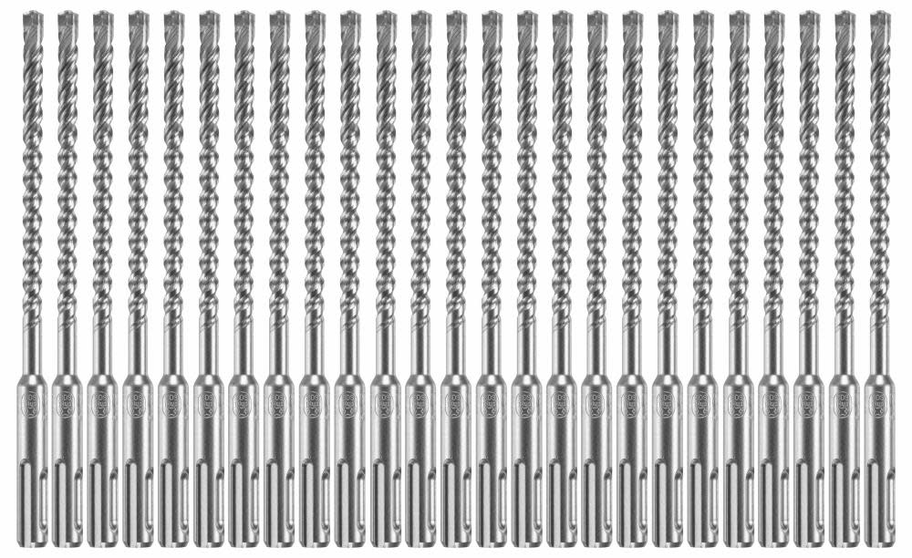 Bosch 25 pc. 1/4 In. x 4 In. x 6 In. SDS-plus Bulldog Xtreme Carbide Rotary Hammer Drill Bits HCFC2041B25 from Bosch