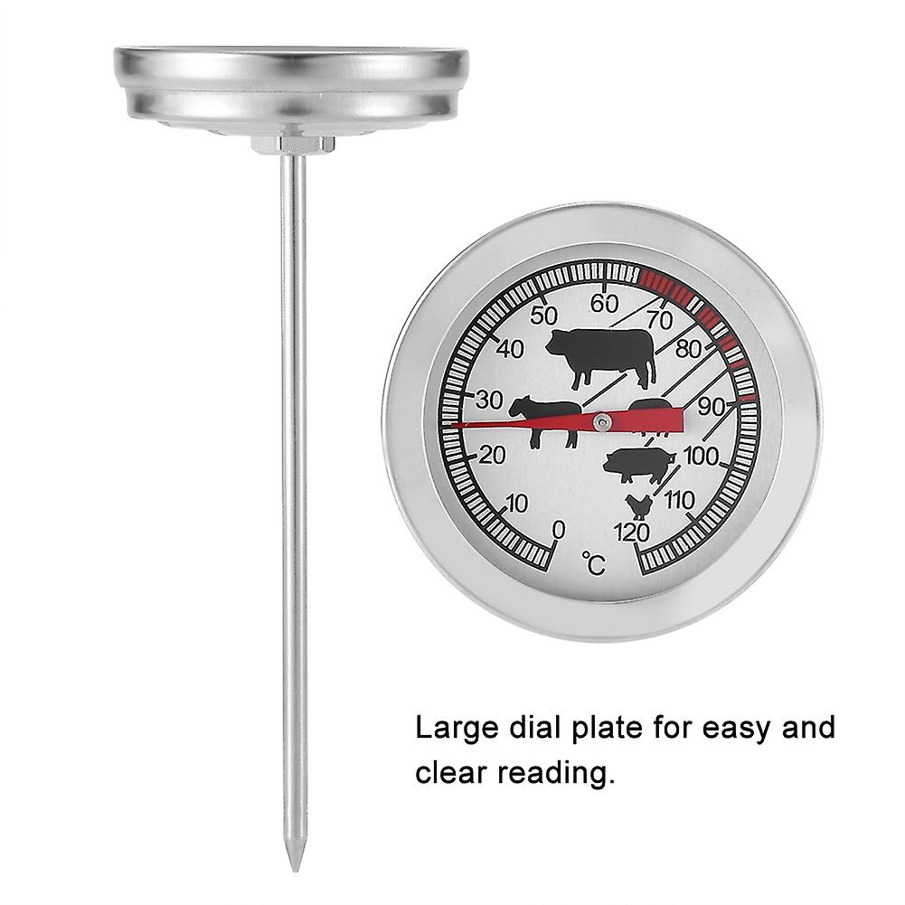 Stainless Steel BBQ Meat Milk Kitchen Thermometer Grill Cooking Food Probe