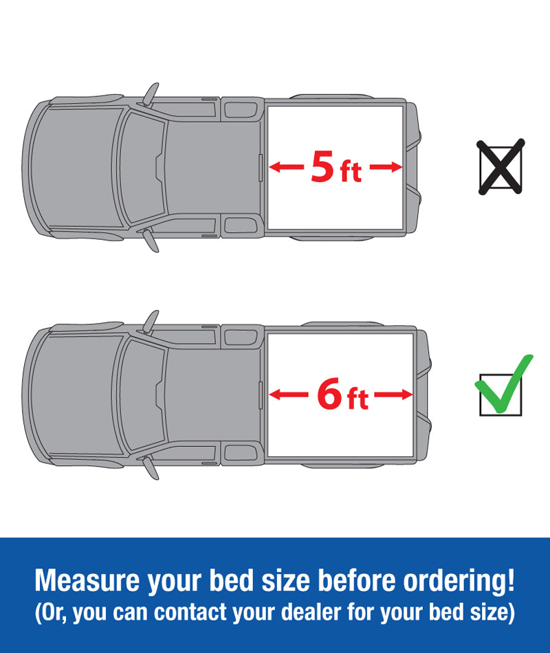 Tyger Auto T1 Soft Roll-up Truck Bed Tonneau Cover Compatible with 2005-2015 Toyota Tacoma | 6' Bed | TG-BC1T9037 | Vinyl