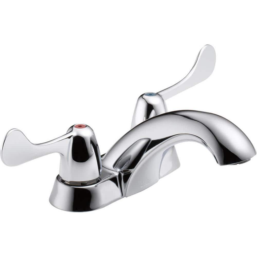 Delta Commercial 4 in Centerset 2Handle Bathroom Faucet in Chrome