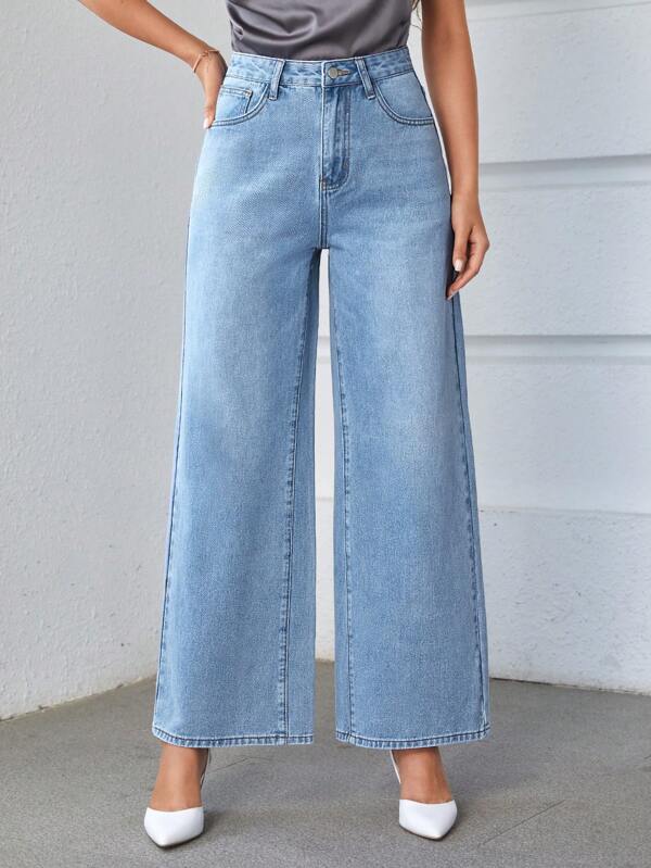 High Waist Wide Leg Jeans