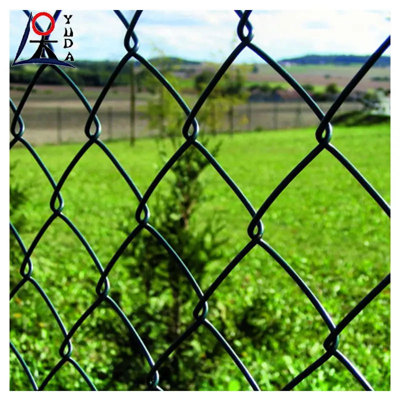 Wholesale chain link fence wire mesh temporary fence galvanized decorative anti climb privacy cyclonic net rolls