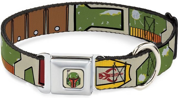 Buckle-Down Star Wars Boba Fett Helmet Polyester Dog Collar