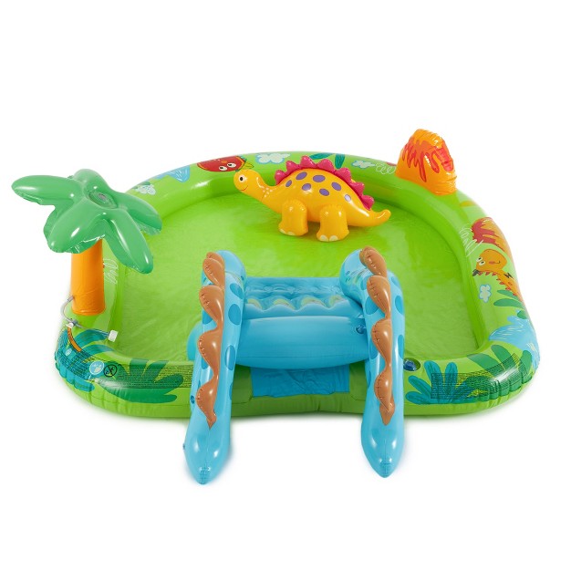 Intex 57166ep Little Dino Dinosaur Themed Inflatable Backyard Pool Play Center