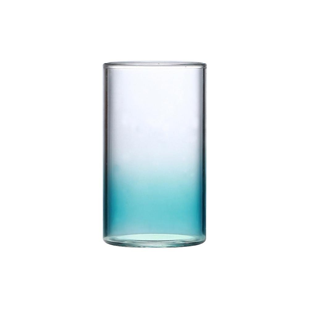 Gradient Color Glass Cup For Home Kitchen Milk Beer Cola Juice Cold Drink Cups Glass Coffee Mug Transparent Drinking Utensil