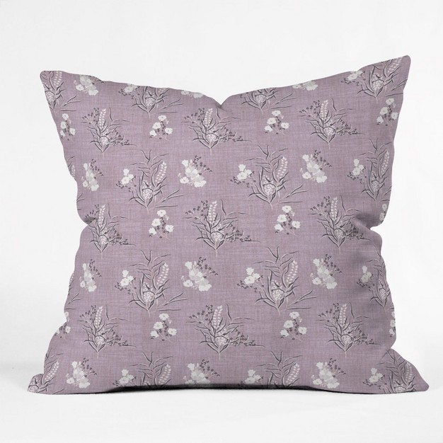 Holli Zollinger Boho Wild Square Throw Pillow Purple Deny Designs