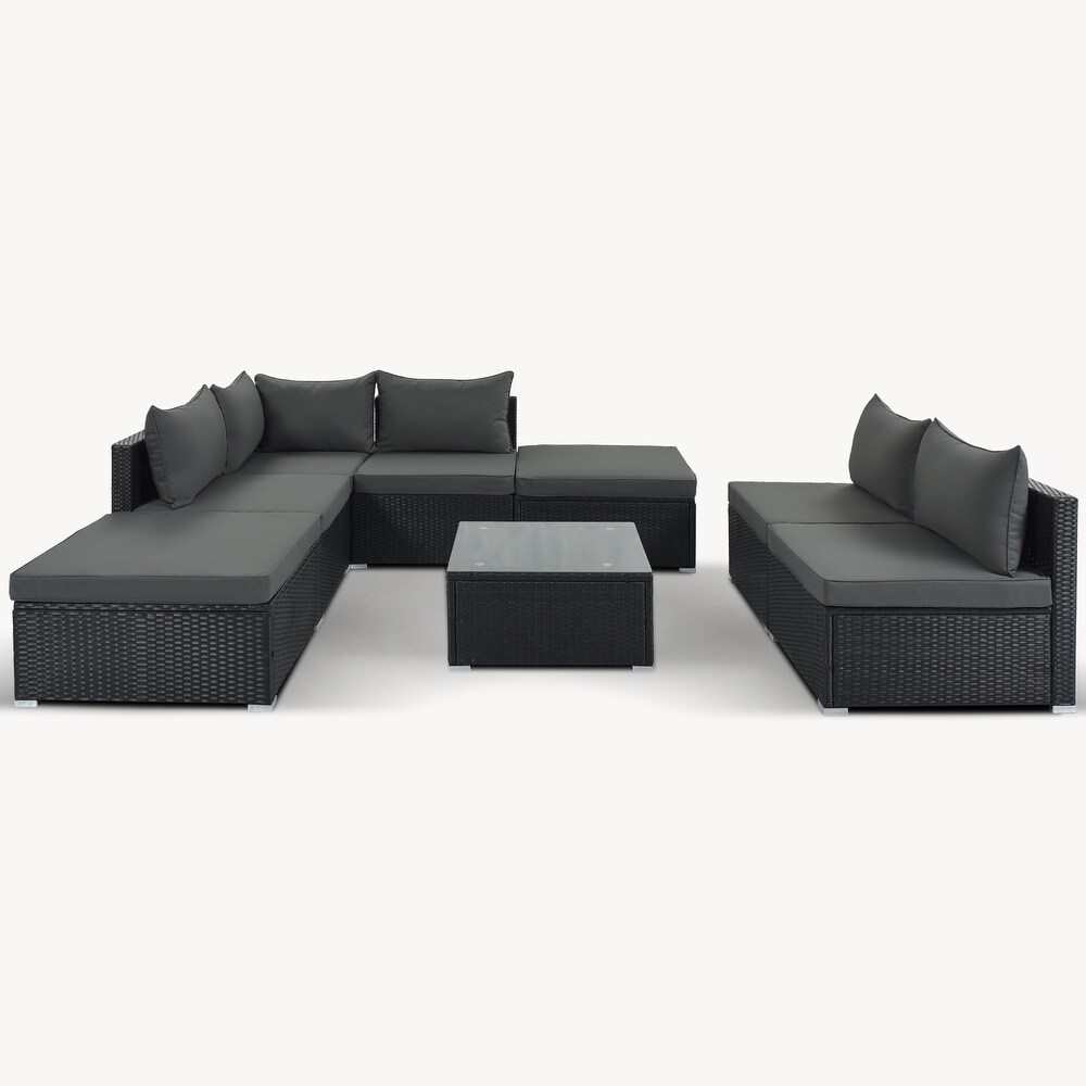 8 Pieces Outdoor Patio Furniture Sets