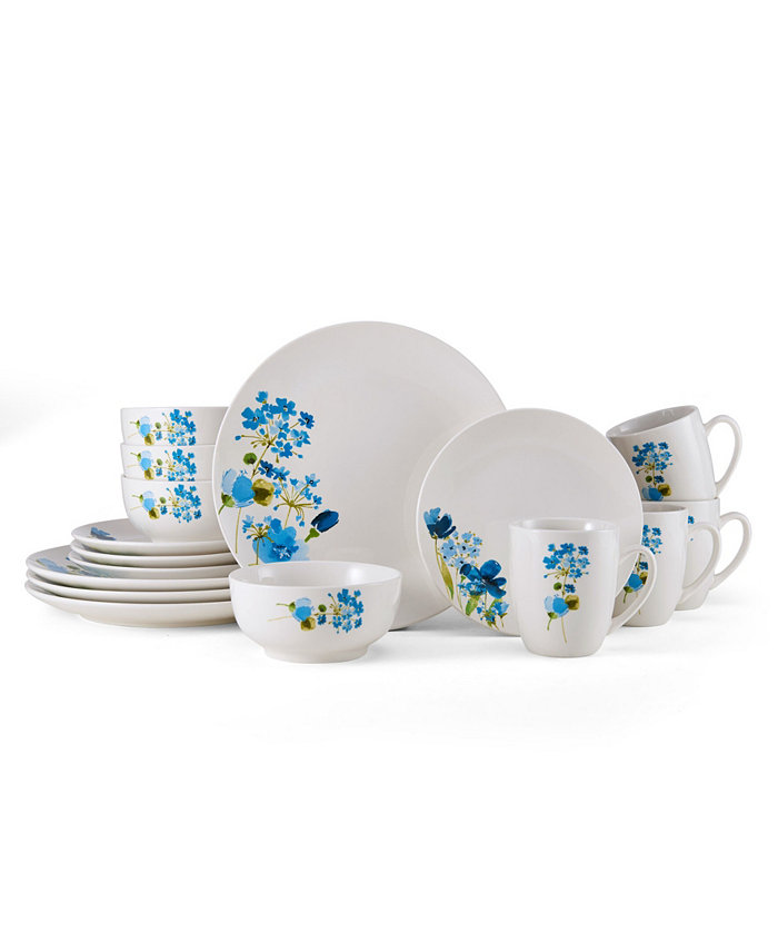 Studio Nova Painted Wildflowers 16 Piece Dinnerware Set Service for 4