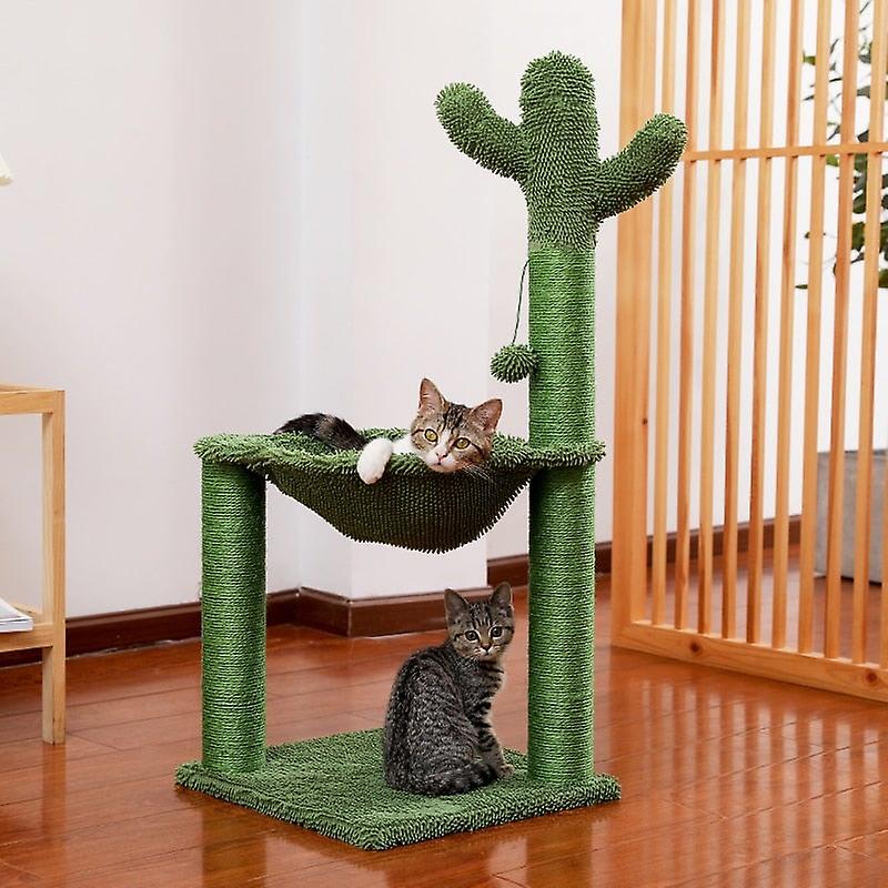 Cactus cat - scratching post with sisal rope