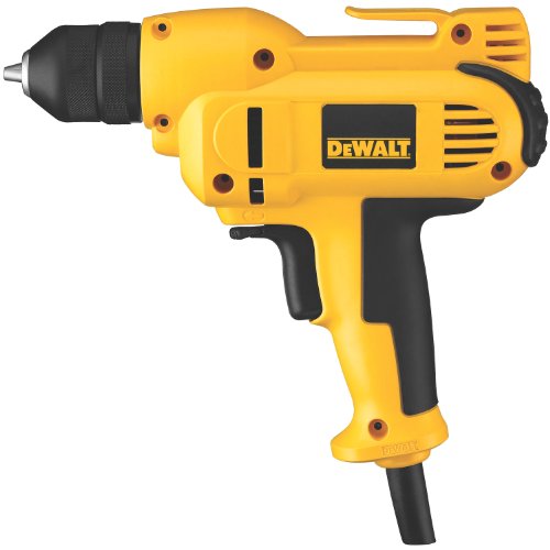 DEWALT DWD115K 8 Amp 3/8-Inch VSR Mid-Handle Grip Drill Kit with Keyless Chuck