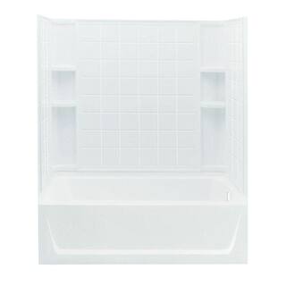 STERLING Ensemble 32 in. x 60 in. x 74 in. Standard Fit Bath and Shower Kit in White 71120120-0