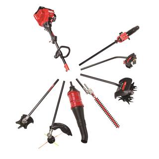 Troy-Bilt 25 cc Gas 2-Stroke Curved Shaft Trimmer with Attachment Capabilities TB25CH