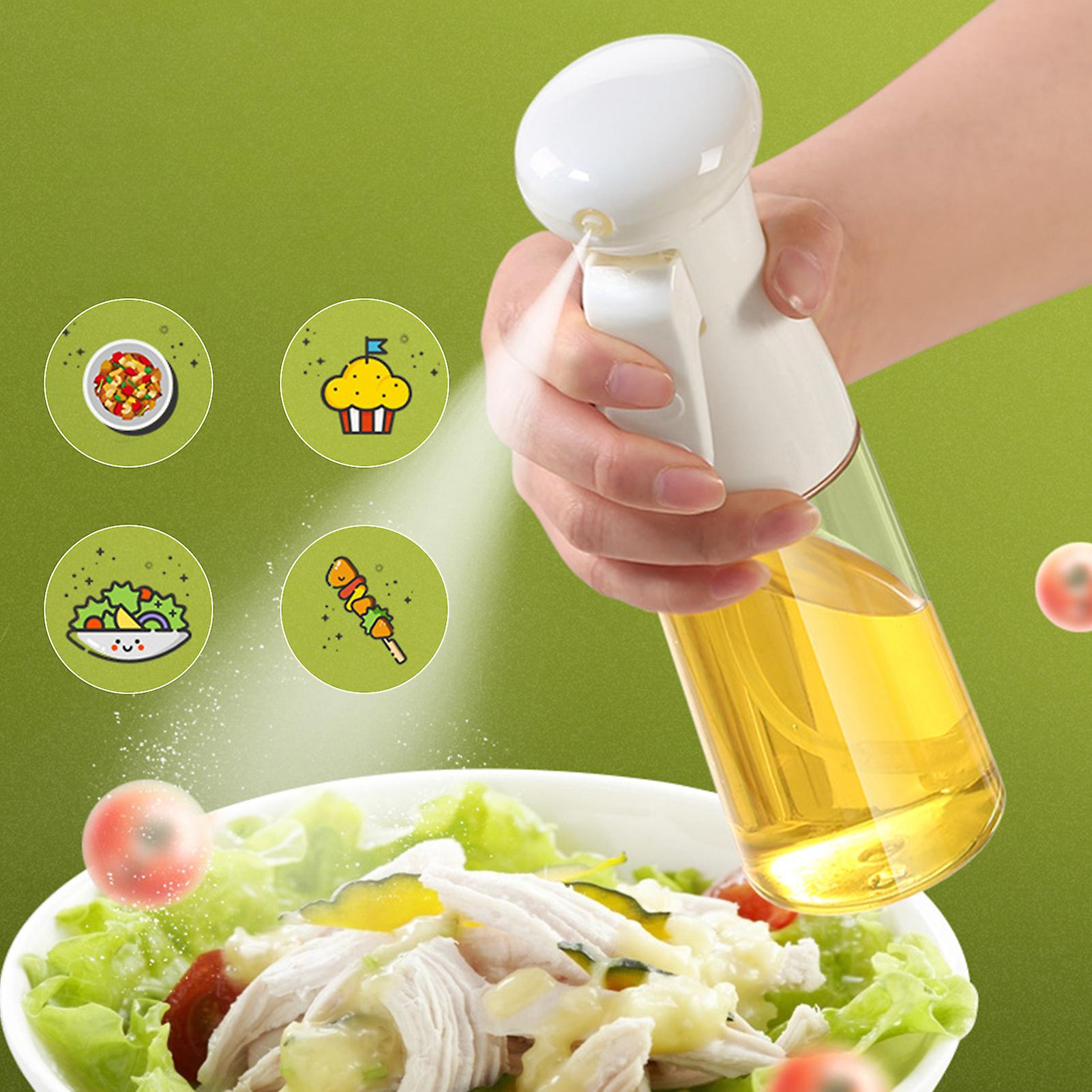 White 210ml Olive Oil Sprayer Mister Spray Bottle Refillable Oil Dispenser For Cooking Bbq Salad Baking Roasting Grilling Hair Spray Bottle