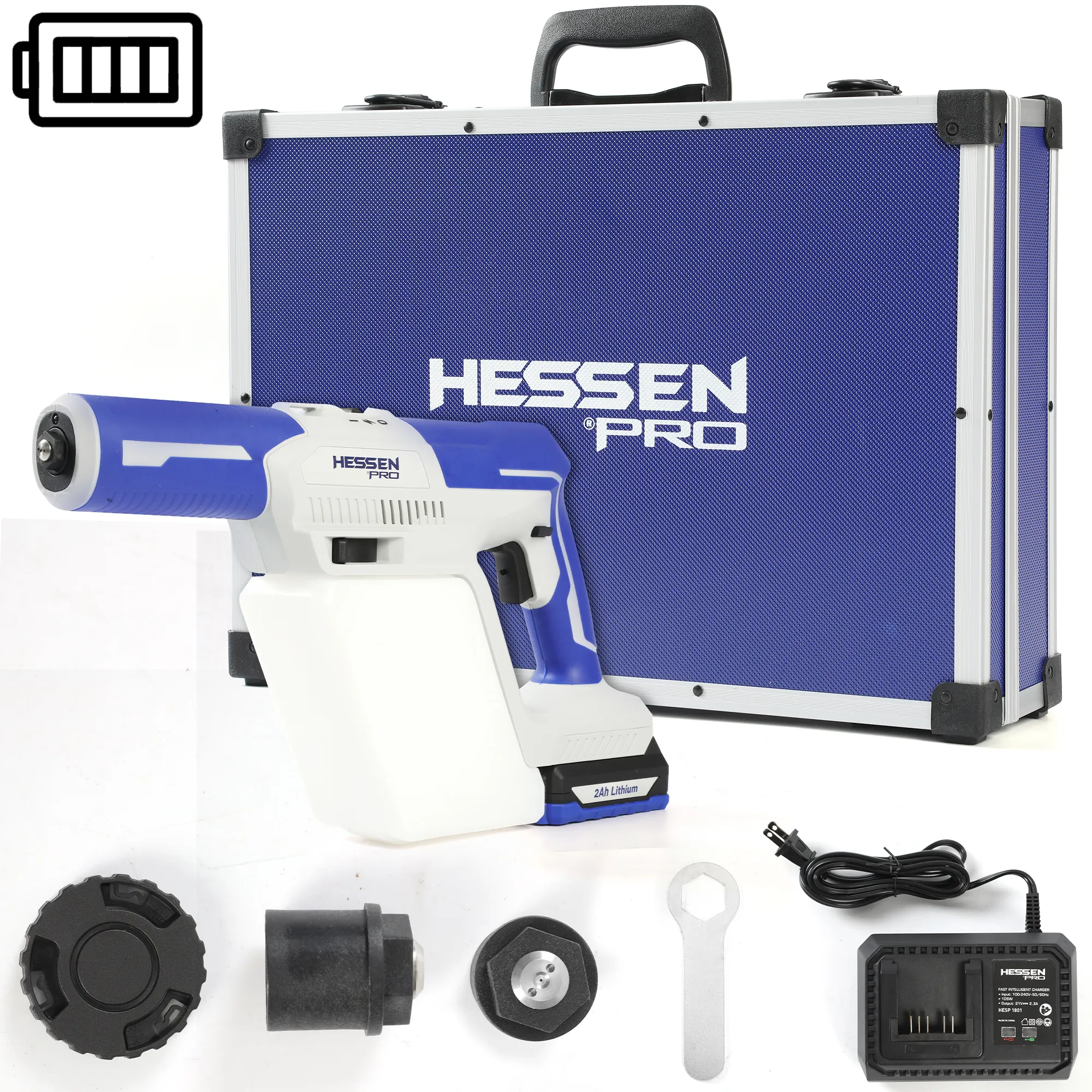 HESP1801 cordless lithium battery handheld disinfection electrostatic sprayer