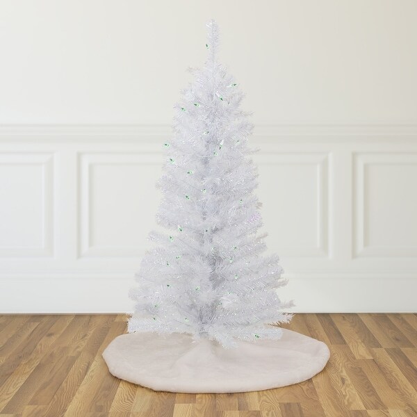 4' Prelit Rockport White Pine Artificial Christmas Tree