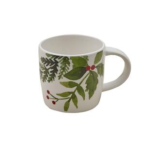 Split P Winterberry 14 oz. Multicolor Ceramic Coffee Mug (Set of 4) 8000-660