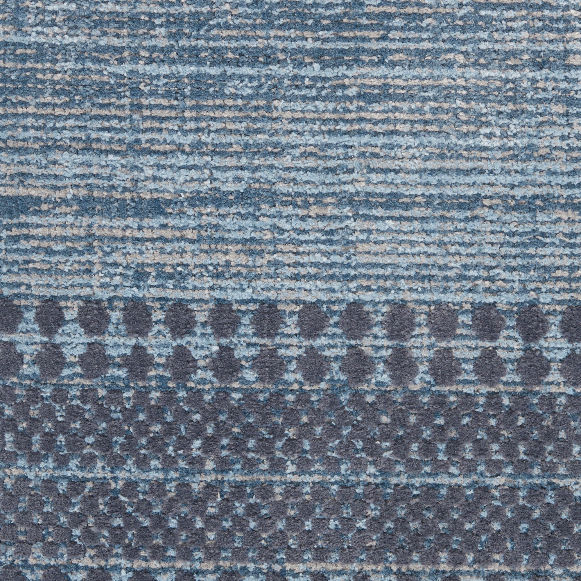 Nourison Asilah Casual Striped Light/Blue/Charcoal 2'2