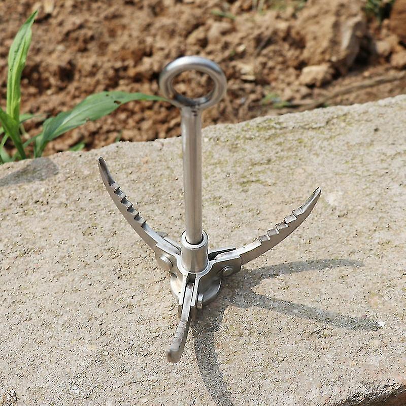 Yinhe Heavy Duty Survival Grappling Hook Multifunctional Grapple Hook Stainless Steel Folding Claws Survival Gear - Outdoor Camping Hiking Tree Rock