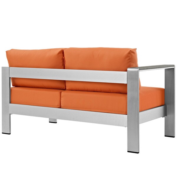 Beach Aluminum Outdoor Patio LeftArm Loveseat