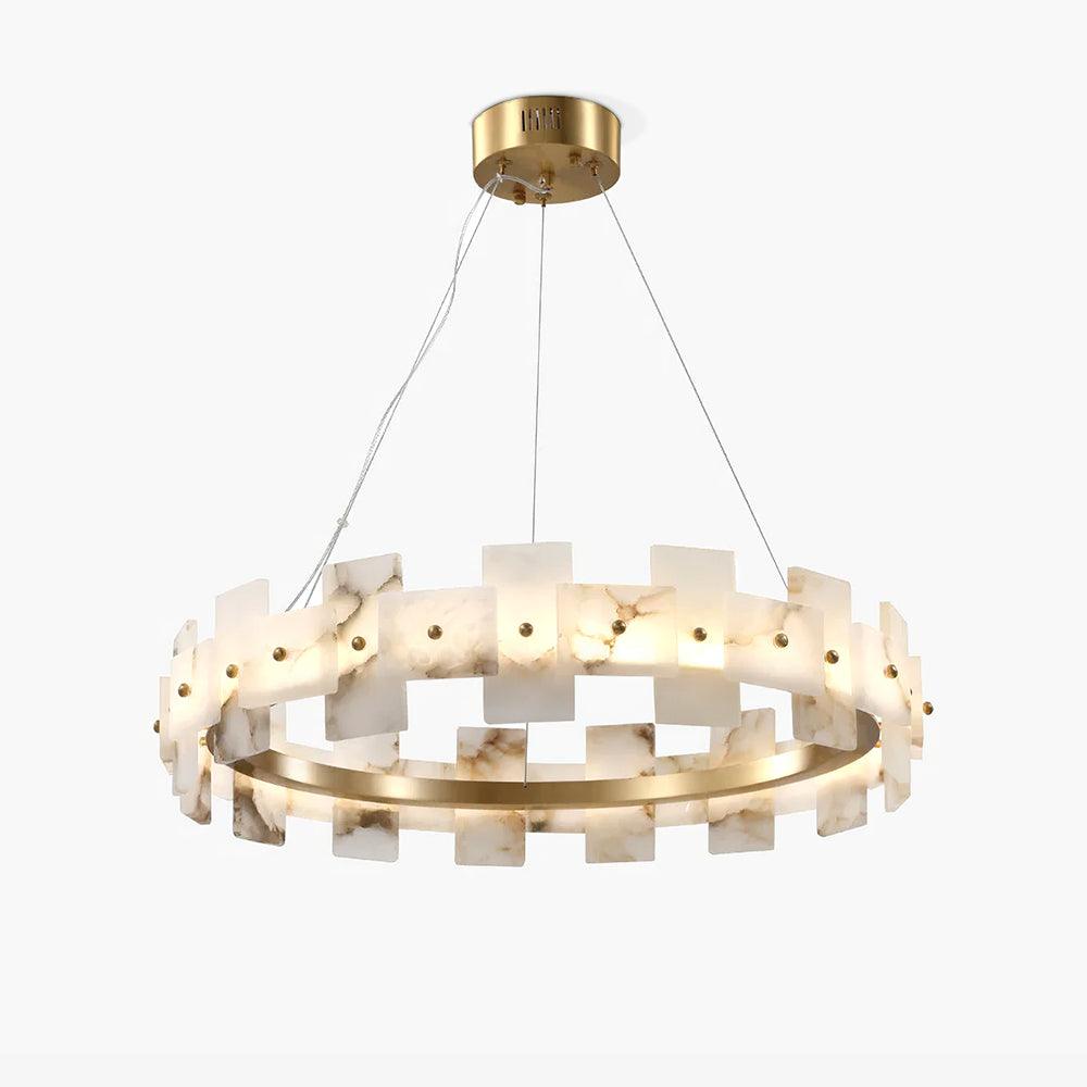 Alabaster Halo Chandelier