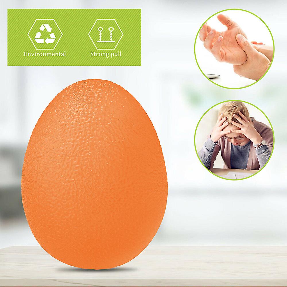 Hand Therapy Finger Exercise Grip Ball E-gg Shape Strength Trainer Squeeze Stress Relieve (orange--20 Kg (44 Pounds))