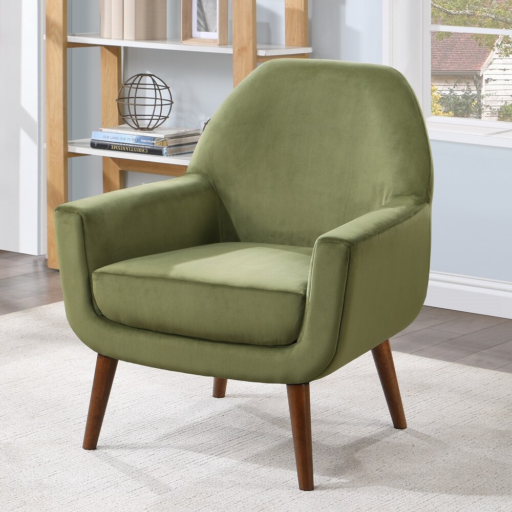 Adrian Mid Century Velvet Arm Chair by Greyson Living