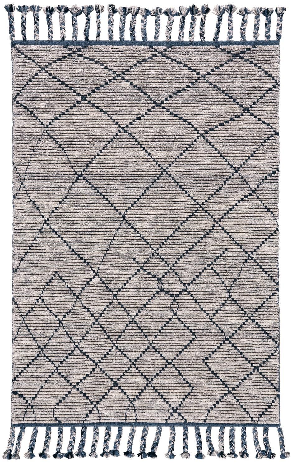 Vail Hand Knotted Taupe and Teal Rug by BD Fine