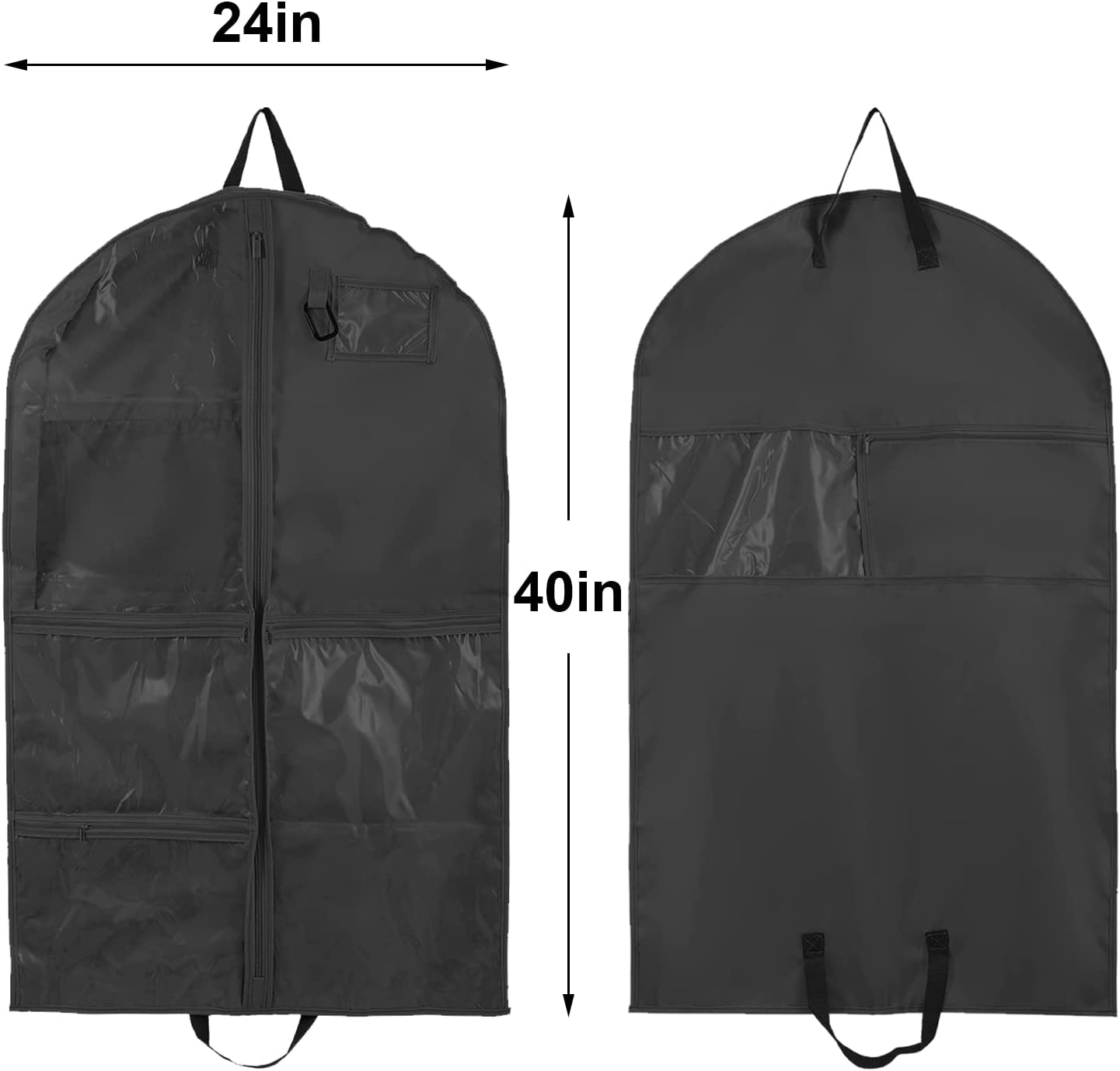 Waterproof Hanging Garment Bag,40 inch Garment Bags for Hanging Clothes,Garment Bags for Travel Storage,Dance Clothes Bag,Kids Garment Bag for Dance Costumes,Sports,Skating,Theatre,Beauty Pageants