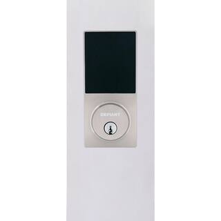 Defiant Slim Satin Nickel Electronic Touchpad Deadbolt 32GZ4X2D01BB