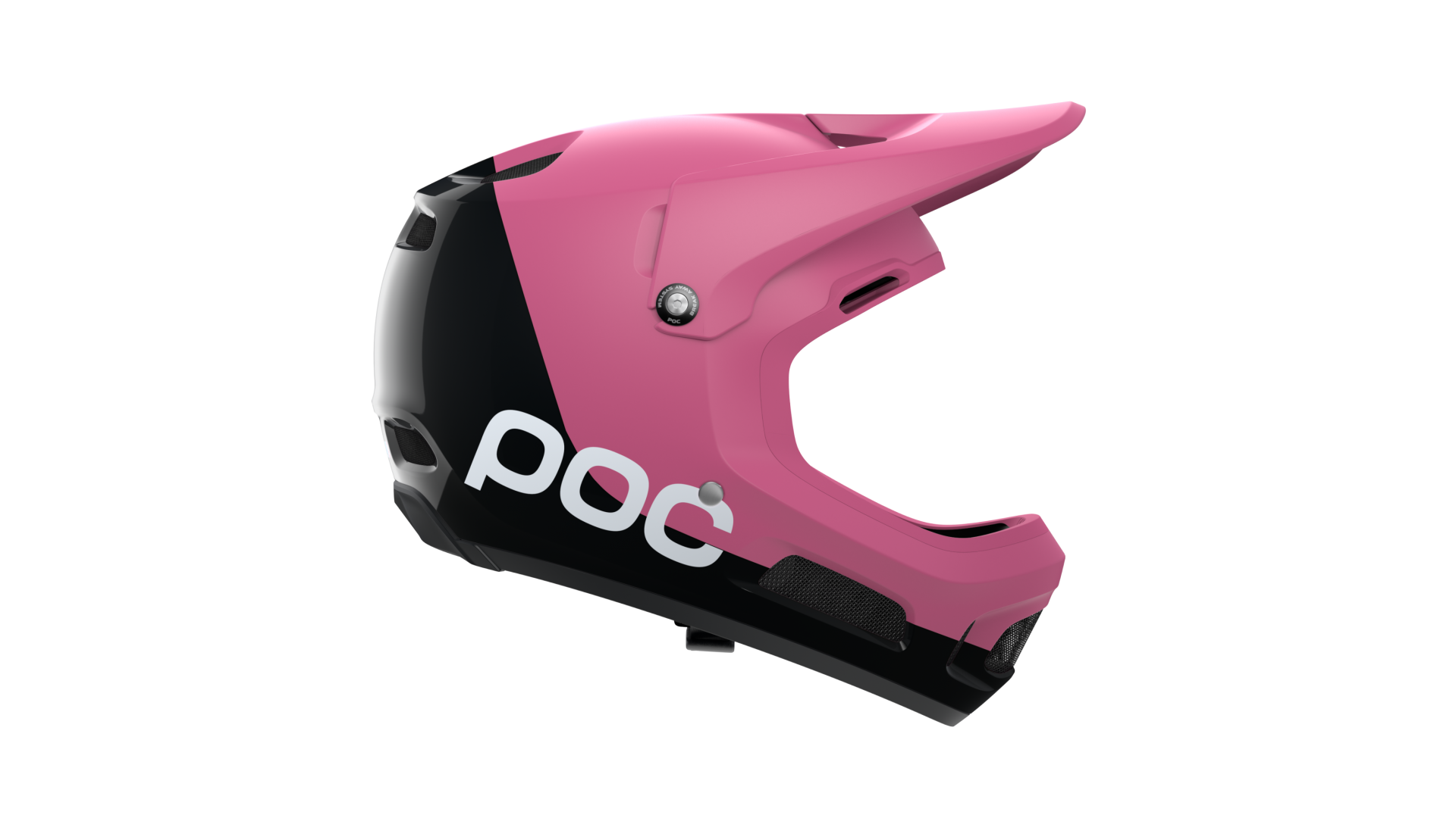 POC Coron Air MIPS Full Face Helmet - Actinium Pink-Uranium Black Matt