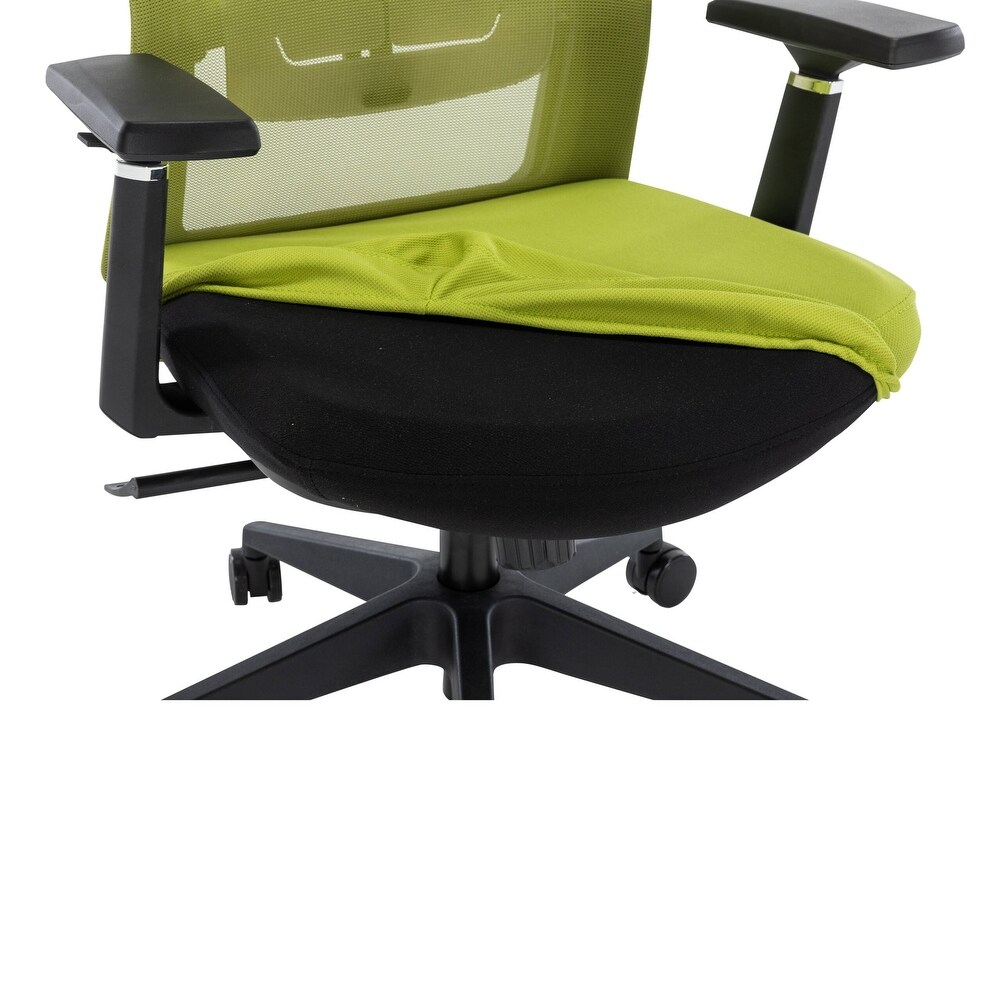 LeisureMod Ingram Modern Office Task Chair with Adjustable Armrests