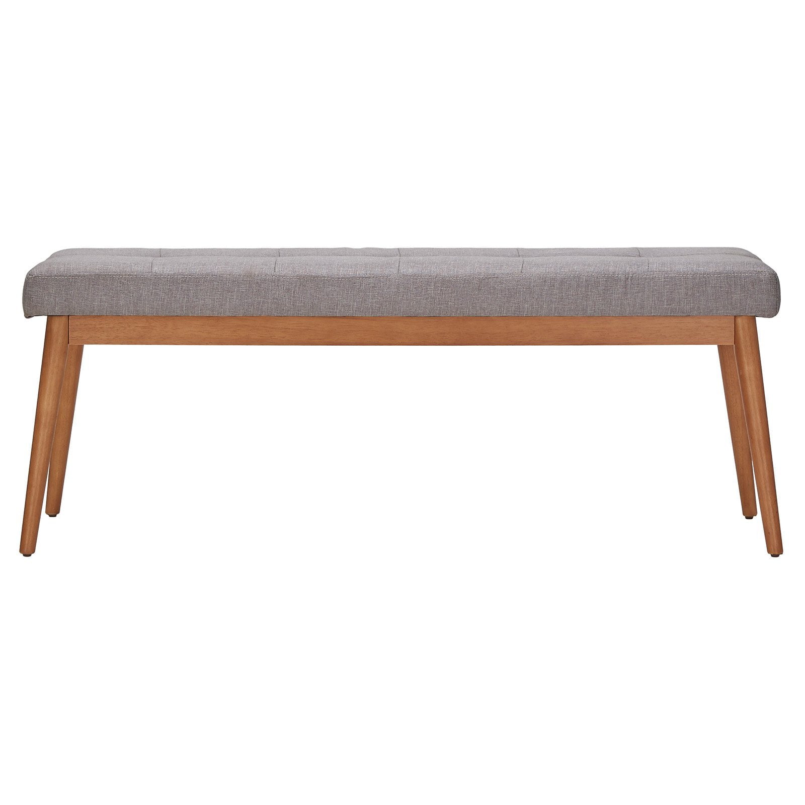 Chelsea Lane Baxter Dining Bench, Light Oak Finish, Gray