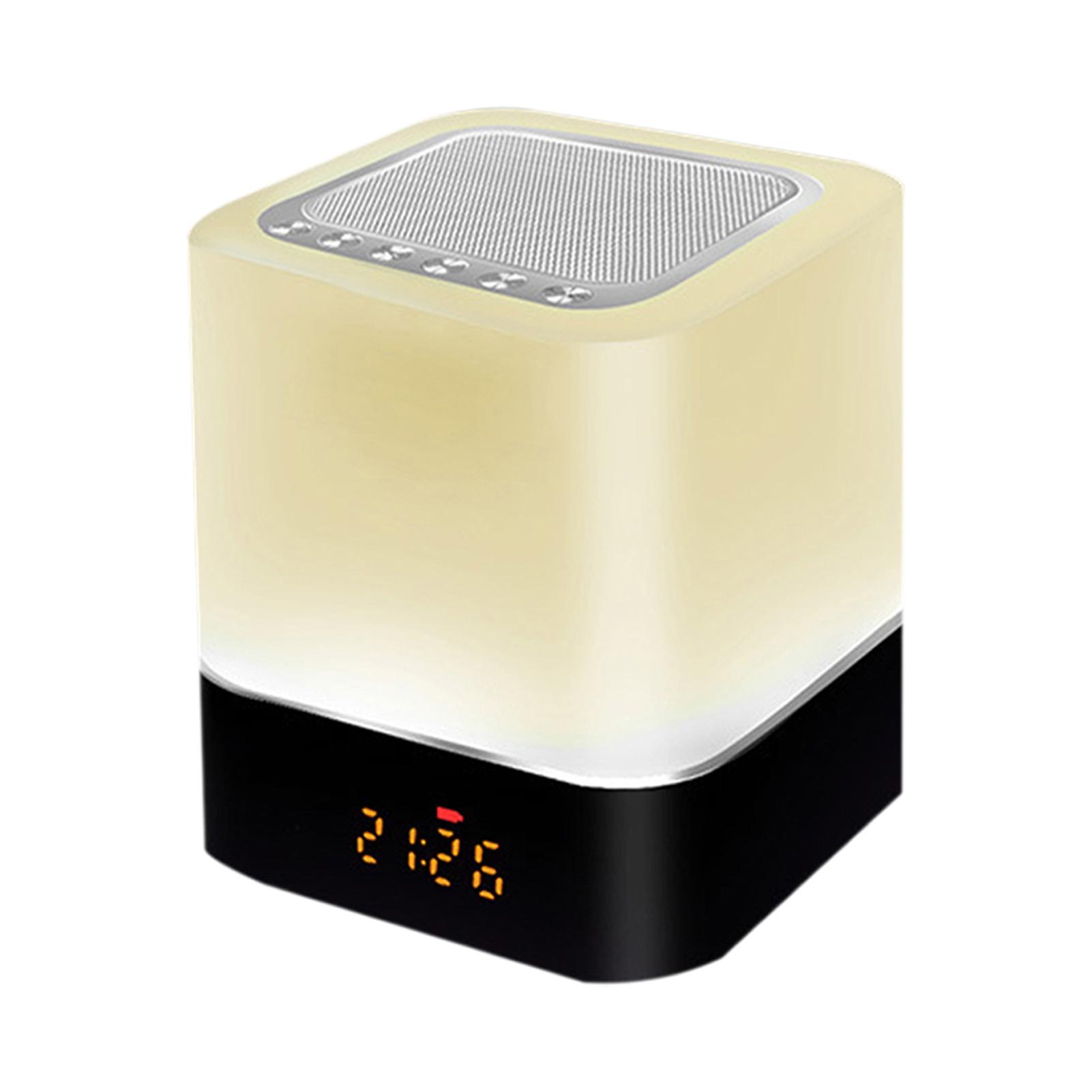 Led Bt Speaker Multifunctional Touching Night Light Intelligent Desk Lamp Alarm Clock Music Player No.280810