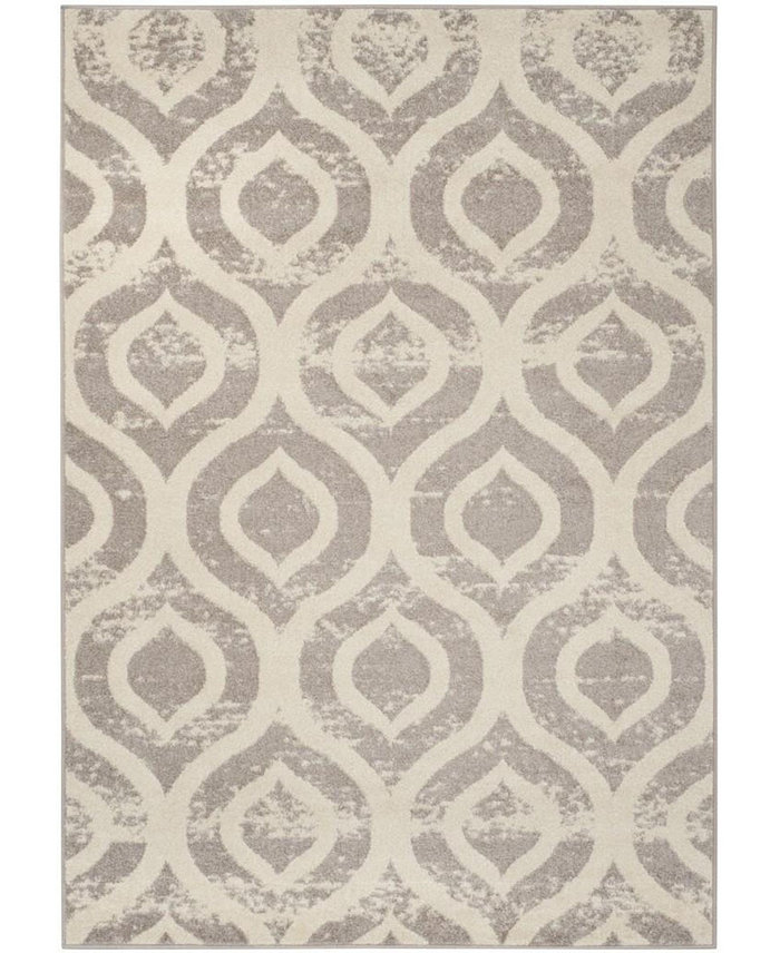 Safavieh Amsterdam AMS107 Ivory and Mauve 5'1 x 7'6 Outdoor Area Rug