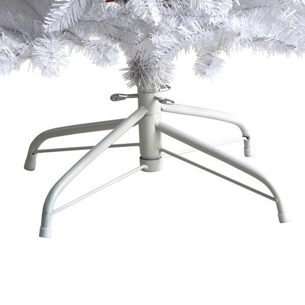 5' Slim White Artificial Christmas Tree with 491 Bendable Branches