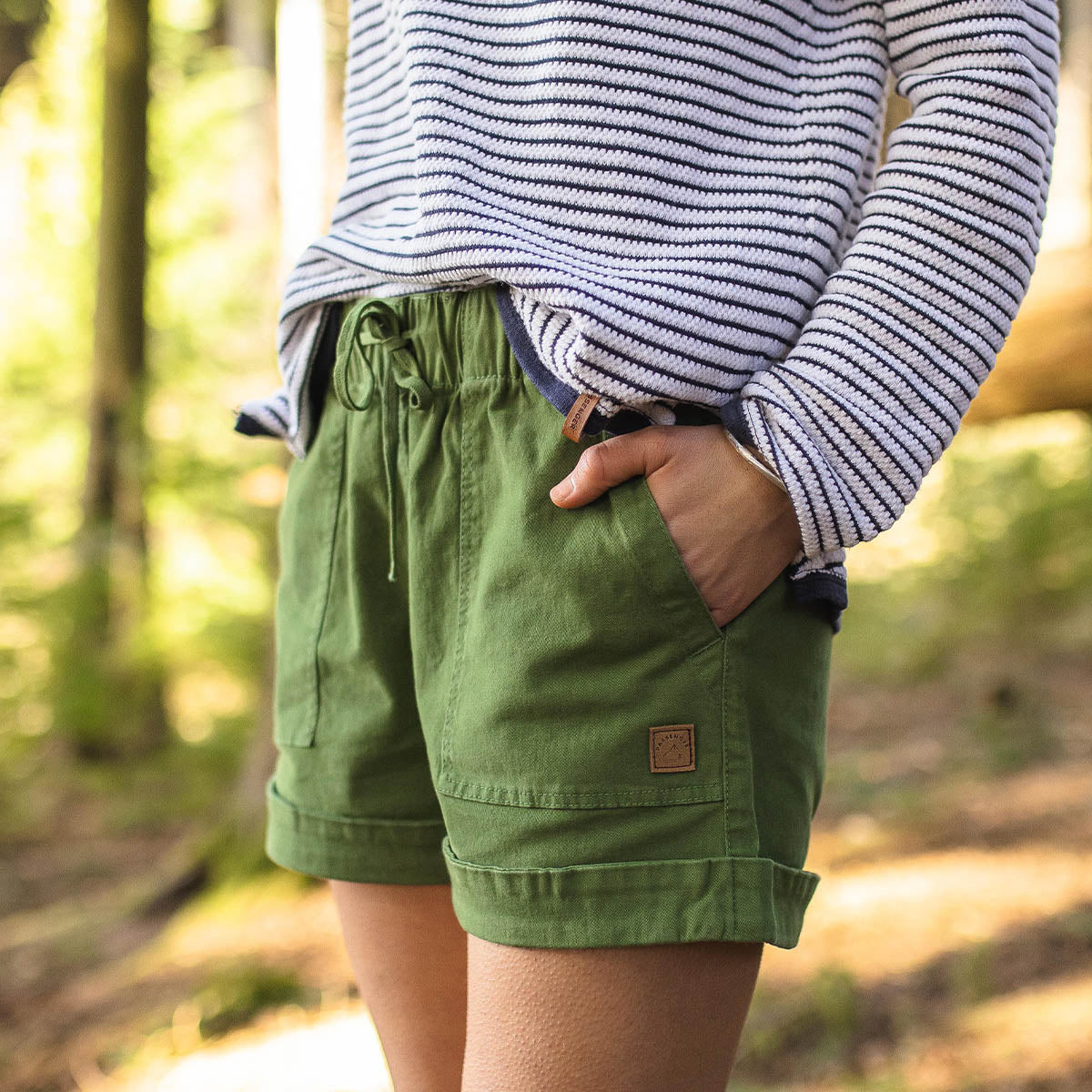 Carriso Organic Cotton Shorts - Vineyard Green