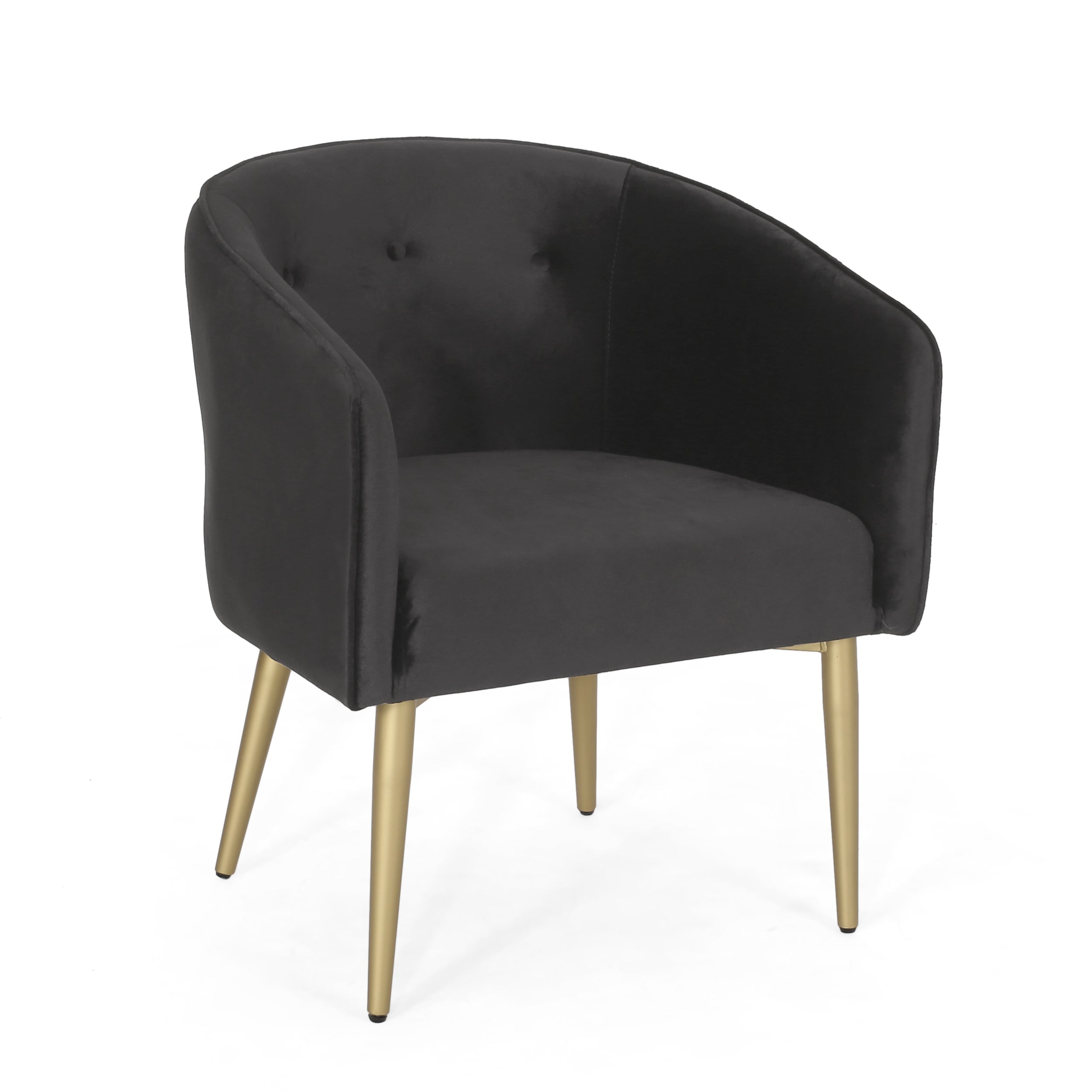 Malinta Modern Glam Tufted Velvet Dining Chair