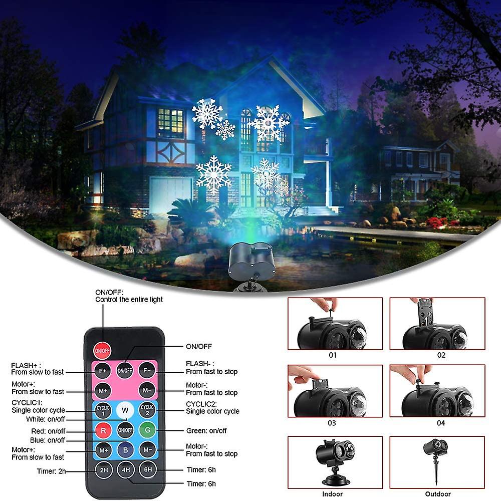 Special Occasion Holiday Projector Lights With Lens Patterns