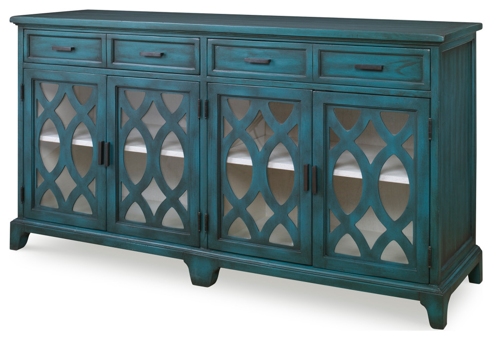 Uttermost Oksana Wooden Credenza   Modern   Media Cabinets   by Zin Home  Houzz